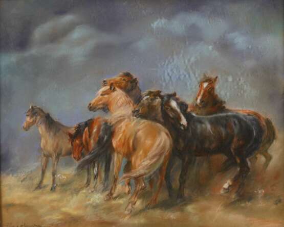 Pferde im Gewitter - Foto 1