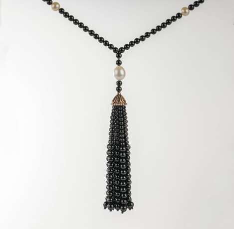 Tiffany & Co. Onyx-Perl Collier 'Ziegfeld Collection'. - Foto 2