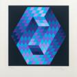 Victor Vasarely (Pécz 1908 - Paris 1998). Zwei Op-Art-Motive. - Сейчас на аукционе