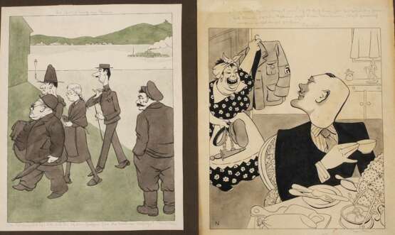 Otto Nückel, Paar politische Karikaturen - фото 1