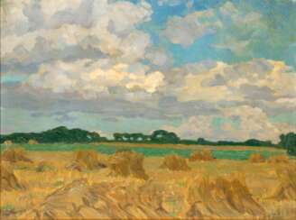 Ernst Eitner (Hamburg 1867 - Hamburg 1955). Feld im Sommer.