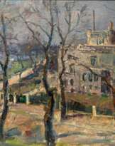 Albert Feser (Hamburg 1901 - Hamburg 1993). 1 Gem. Albert Feser 'Motiv aus Harvestehude'.