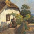 Berthold Genzmer (Boggusch/Westpreußen 1858 - Königsberg 1927). Sommertag im Garten des Fischers. - Now at the auction