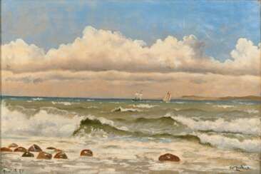 Carl Ludwig Thilson Locher (Flensburg 1851 - Skagen 1915). Küste bei Hornbaek.