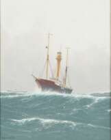 Robert Schmidt-Hamburg (Berlin 1885 - Laboe 1963). Das Feuerschiff Kiel.