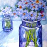 Фиалки Aquarellpapier Aquarell auf Papier Классический натюрморт Blumen- und Fruchtstillleben Ukraine 2024 - Foto 1