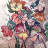 цветочная композиция Papier aquarelle Aquarelle sur papier Акварель Nature morte aux fleurs Украина - Швеция 2024 - photo 1