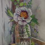 Цветочный натюрморт аварель Watercolor on paper Акварель Flower still life Ukraine 2024 - photo 1