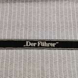 WW2 GERMAN SS DER FUHRER CUFF TITLE bawelna niemcy ww2 german 1939 г. - фото 2