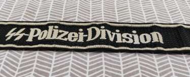 WW2 GERMAN SS PLIZEI DIVIZION CUFF TITLE