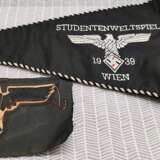 WW2 GERMAN STUDENT PENNANT BEVO bawelna Германия ww2 german 1939 г. - фото 8