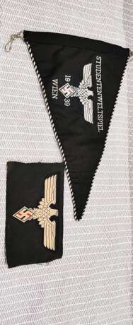 WW2 GERMAN STUDENT PENNANT BEVO bawelna Германия ww2 german 1939 г. - фото 1