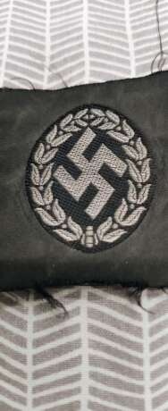 WW2 German Schutzmannschaft Cap Insignia bawelna niemcy ww2 german 1939 - Foto 1