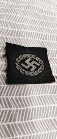 WW2 German Schutzmannschaft Cap Insignia bawelna niemcy ww2 german 1939 - Foto 4