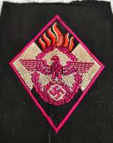 WW2 German HJ Fire Defense Sleeve Badge WW2 German HJ Fire Defense Sleeve Badge