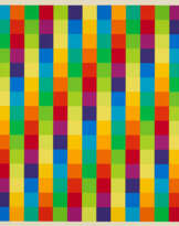 Richard Paul Lohse. Fünfzehn vertikale systematische Farbreihen mit richtungsgleicher Diagonalführung (Aus: 3 Modulare Ordnungen - 3 Serielle Ordnungen)