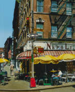 Acrylic. Luigi Rocca. New York N.Y. Napoli Café