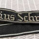 WW2 GERMAN SS JULIUS SCHRECK CUFF TITLE Cotton Germany ww2 german 1939 - photo 4