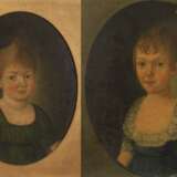 Paar Kinderportraits Biedermeier - Foto 1