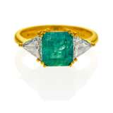 Smaragd-Diamant-Ring. - photo 1