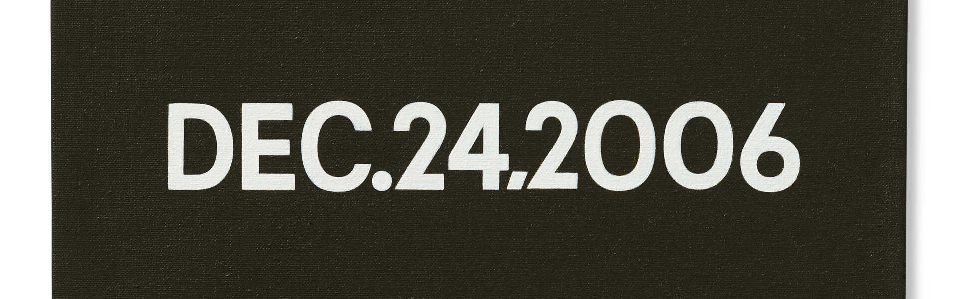 ON KAWARA (1932-2014) ON KAWARA (1932-2014)