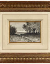 Henri Joseph HARPIGNIES (1819-1916).
Paysage, 1…