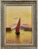 Louis NATTERO (1870-1915).
Voilier au coucher d…