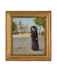 ECOLE française vers 1880
Femme à l’ombrelle dev…