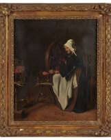 François Bonvin (1817-1887).
La fileuse de lain…