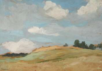 Gustav Macoun, Landschaftsstudie mit Wolken