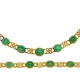 Smaragd-Diamant-Set: Collier und Armband. - Foto 1