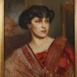 Prof. Leopold Schmutzler, Dame im roten Kleid - photo 2