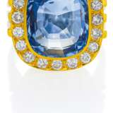 Saphir-Diamant-Ring. - Foto 1