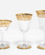 Tableware and Serveware. St. Louis, Gläserserviceteile "Thistle Gold"