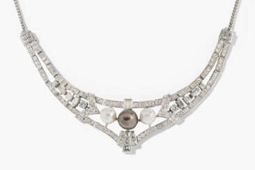 Diamant-Perlen-Collier