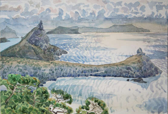 Новый Свет Papier Aquarell Realismus Landschaftsmalerei 2003 - Foto 1