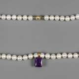 Perlenkette mit Amethystanhänger - photo 1
