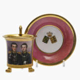 A cup with double portrait of Princes Ernst and Albert of Saxe-Coburg-Gotha - photo 1