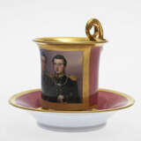 A cup with double portrait of Princes Ernst and Albert of Saxe-Coburg-Gotha - photo 2