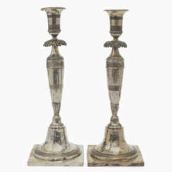 A pair of candlesticks