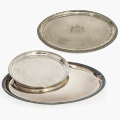 Three serving plates