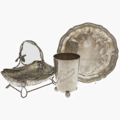 Three silver items
