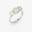 A classic eternity ring set with three diamonds in a modified cushion cut - Аукционные цены