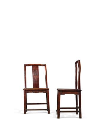 PAIRE DE CHAISES D`APPOINT EN HONGMU - Foto 3