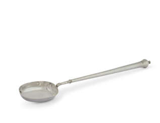 BASTING SPOON OU CUILL&#200;RE &#192; RAGO&#219;T EN ARGENT D&#39;&#201;POQUE QUEEN ANNE