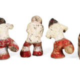 A GROUP OF FOUR PAINTED POTTERY FIGURES OF ENTERTAINERS - photo 2
