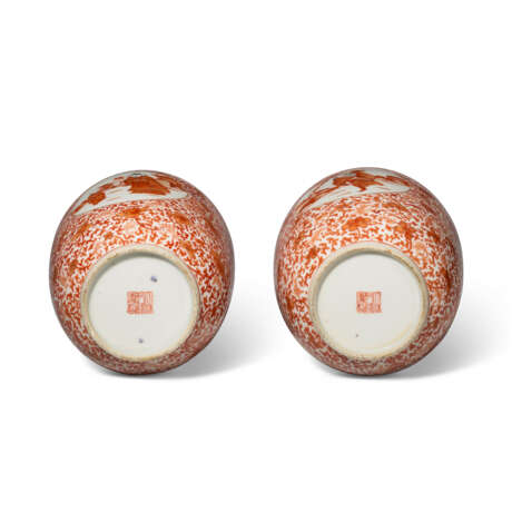 A PAIR OF IRON-RED-DECORATED OVOID VASES - photo 4