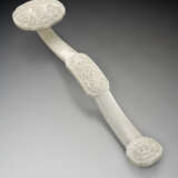 A CREAMYWHITE HARDSTONE RUYI SCEPTER - photo 1