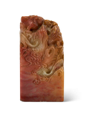 A SHOUSHAN SEAL CARVED WITH DRAGONS - photo 3