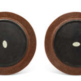 A PAIR OF CARVED RED LACQUER ‘PHOENIX’ DISHES - photo 2
